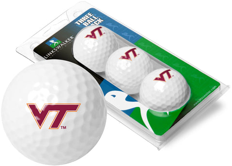 Virginia Tech Hokies 3 Golf Ball Gift Pack 2-Piece Golf Balls