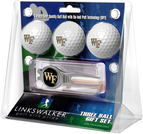 Wake Forest Demon Deacons - Kool Tool 3 Ball Gift Pack