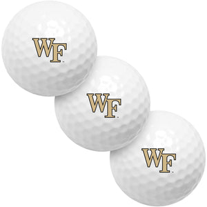 Wake Forest Demon Deacons 3 Golf Ball Gift Pack 2-Piece Golf Balls