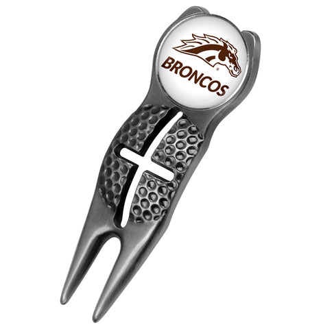 Western Michigan Broncos - Crosshairs Divot Tool  -  Black