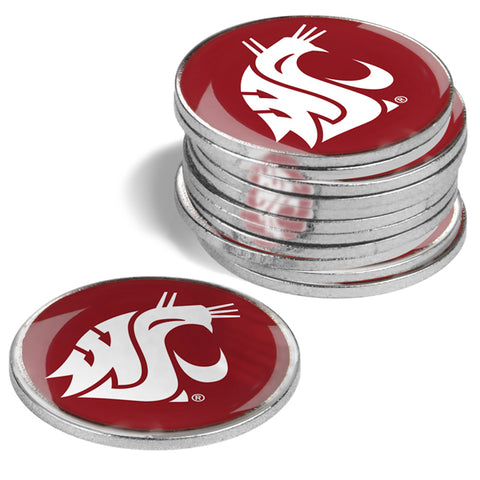 Washington State Cougars Golf Ball Markers 12 pack
