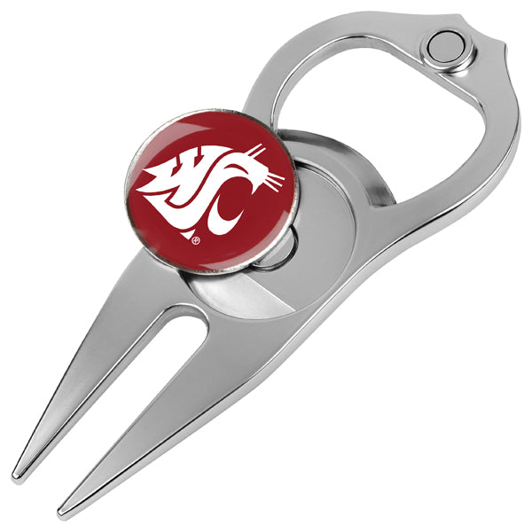 Washington State Cougars Hat Trick 5-in-1 Golf Divot Repair Tool