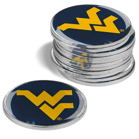 West Virginia Mountaineers Golf Ball Markers 12 pack