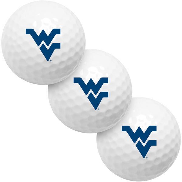 West Virginia Mountaineers 3 Golf Ball Gift Pack 2-Piece Golf Balls