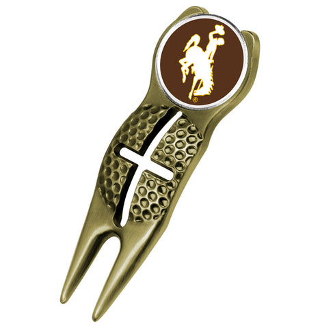 Wyoming Cowboys - Crosshairs Divot Tool  -  Gold