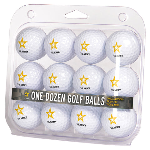 Officially Licensed U.S. ARMY Golf Balls - 1 Dozen 2-Piece Regulation Size