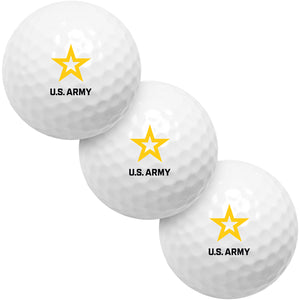 U.S. ARMY 3 Golf Ball Gift Pack - 2-Piece Golf Balls - Officially Licensed