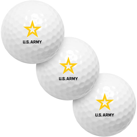 U.S. ARMY 3 Golf Ball Gift Pack - 2-Piece Golf Balls - Officially Licensed