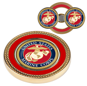 US Marines - Challenge Coin / 2 Ball Markers