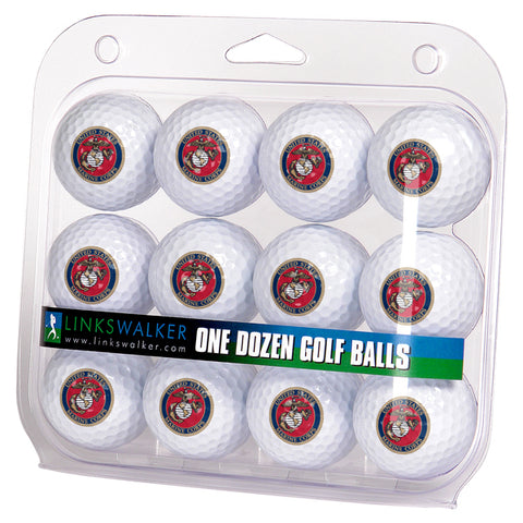 Officially Licensed U.S. Marines Golf Balls - 1 Dozen 2-Piece Regulation Size