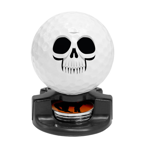 DisplayNest Golf Ball Gift Pack - Halloween Skull Face