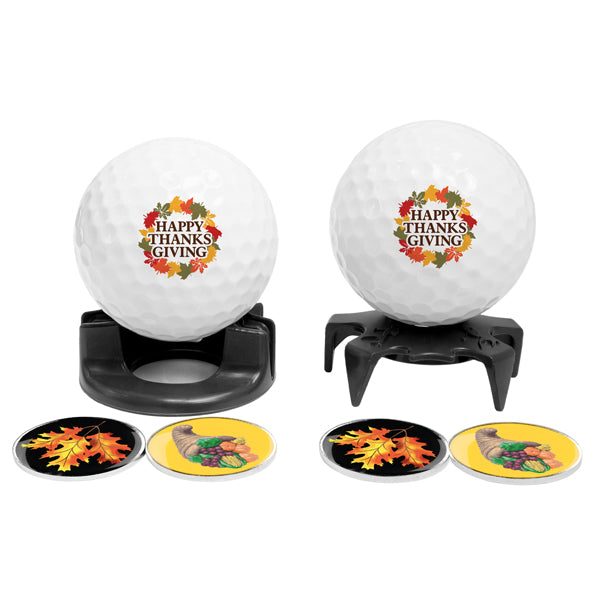 DisplayNest Golf Ball Gift Pack - Happy Thanksgiving
