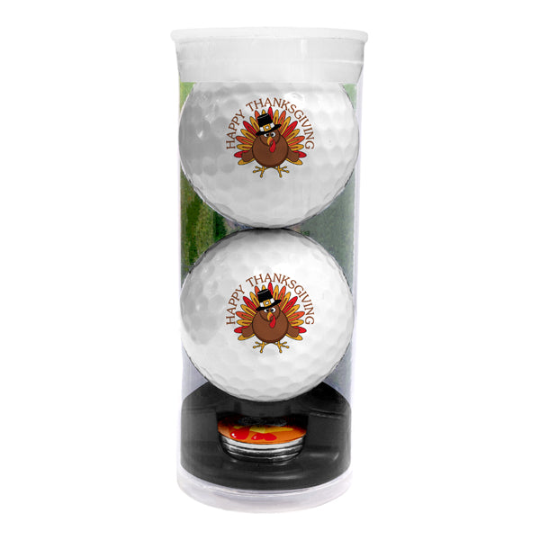 DisplayNest Golf Ball Gift Pack - Thanksgiving Turkey