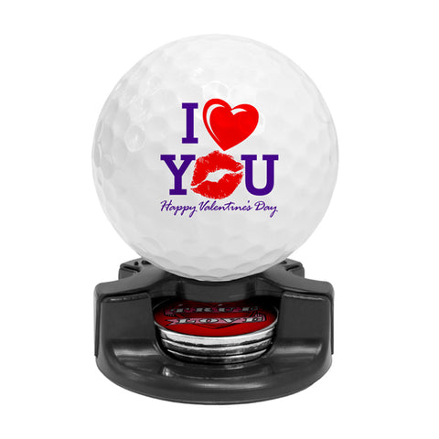 DisplayNest Golf Ball Gift Pack - Valentine's Day I Love You