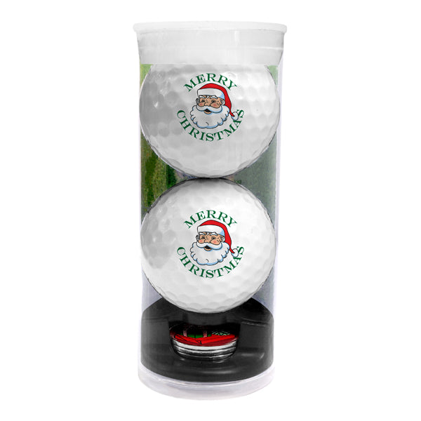 DisplayNest Golf Ball Gift Pack - Merry Christmas Santa