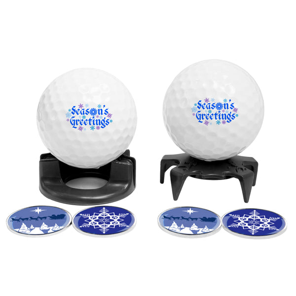 DisplayNest Golf Ball Gift Pack - Season's Greetings