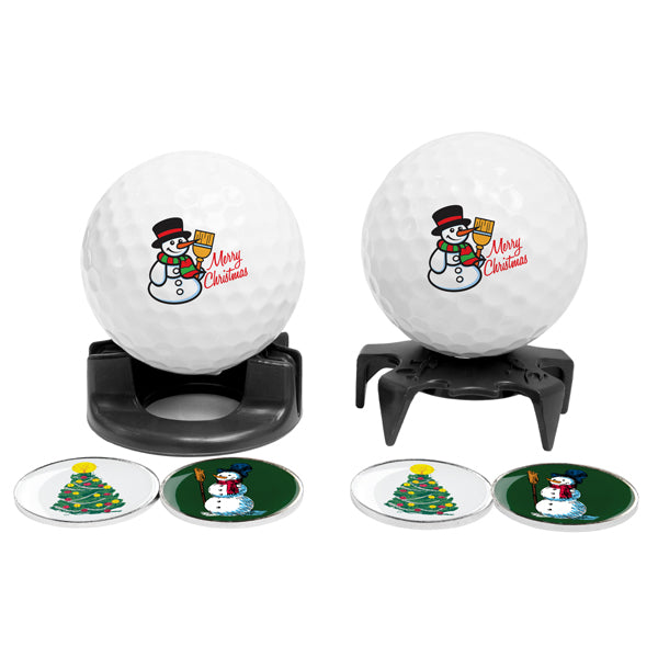 DisplayNest Golf Ball Gift Pack - Christmas Snowman