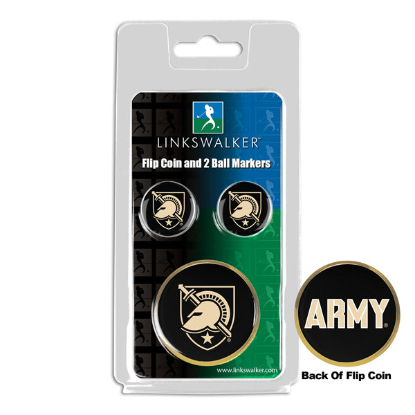 Army Black Knights - Flip Coin and 2 Golf Ball Marker Pack
