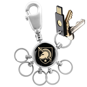 Army Black Knights Collegiate Valet Keychain with 6 Keyrings