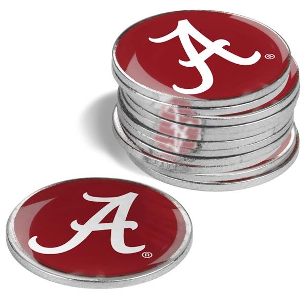 Alabama Crimson Tide - 12 Pack Ball Markers - Linkswalkerdirect