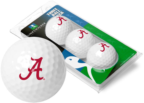 Alabama Crimson Tide 3 Golf Ball Gift Pack 2-Piece Golf Balls