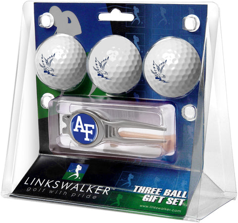 Air Force Falcons Regulation Size 3 Golf Ball Gift Pack with Kool Divot Tool