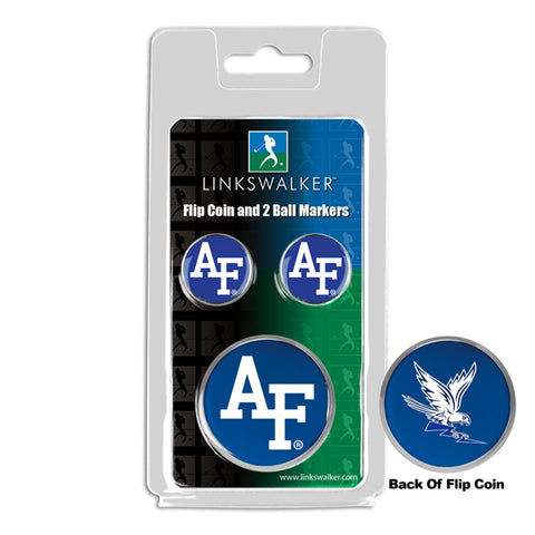 Air Force Falcons - Flip Coin and 2 Golf Ball Marker Pack