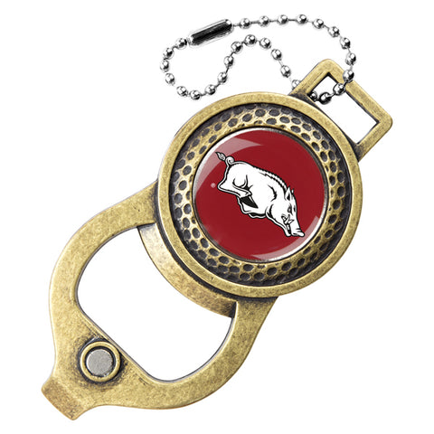 Arkansas Razorbacks Golf Bag Tag with Ball Marker