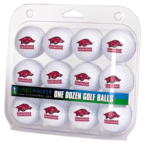 Arkansas Razorbacks - Dozen Golf Balls - Linkswalkerdirect