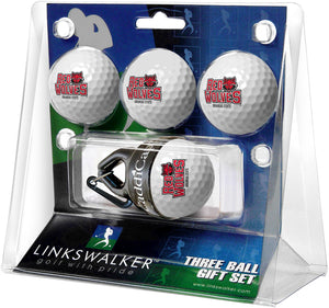 Arkansas State Red Wolves Regulation Size 4 Golf Ball Gift Pack + CaddiCap Holder