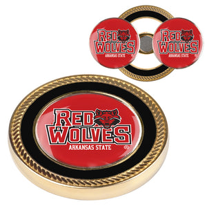Arkansas State Red Wolves - Challenge Coin / 2 Ball Markers
