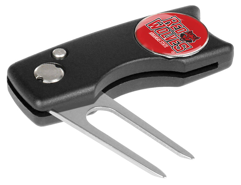 Arkansas State Red Wolves - Spring Action Divot Tool