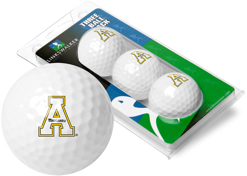 Appalachian State Mountaineers 3 Golf Ball Gift Pack 2-Piece Golf Balls