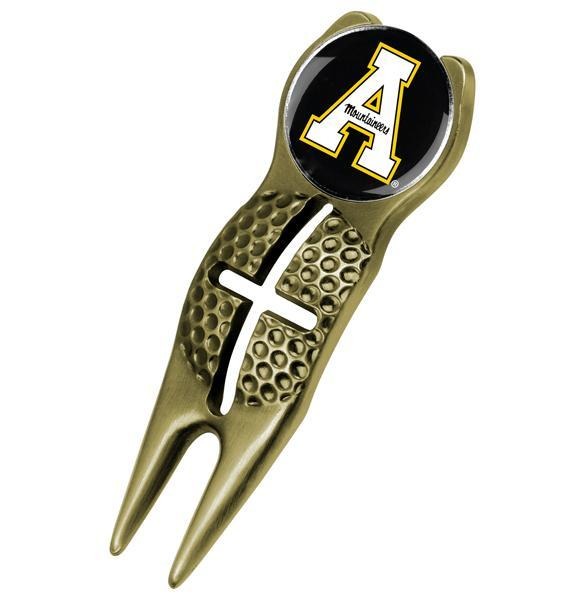Appalachian State Mountaineers - Crosshairs Divot Tool  -  Gold - Linkswalkerdirect
