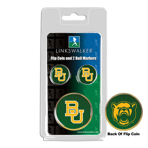 Baylor Bears - Flip Coin and 2 Golf Ball Marker Pack