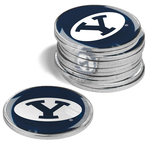 Brigham Young Univ. Cougars - 12 Pack Ball Markers