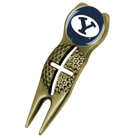 Brigham Young Univ. Cougars - Crosshairs Divot Tool  -  Gold
