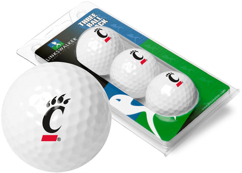 Cincinnati Bearcats 3 Golf Ball Gift Pack 2-Piece Golf Balls
