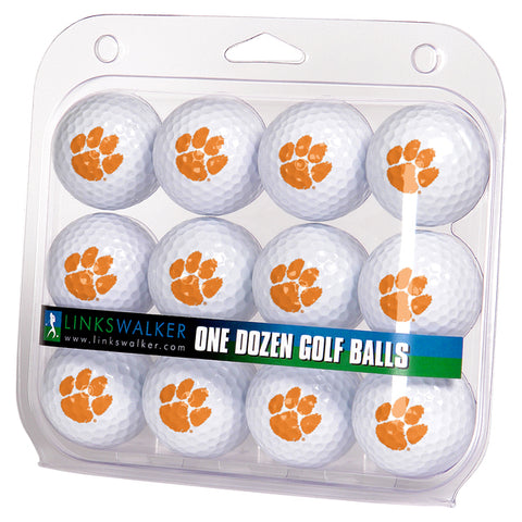 Clemson Tigers Golf Balls 1 Dozen 2-Piece Regulation Size Balls