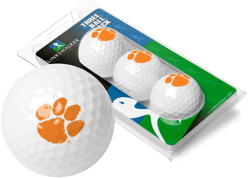 Clemson Tigers 3 Golf Ball Gift Pack 2-Piece Golf Balls