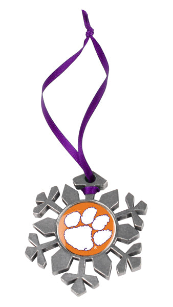 Clemson Tigers - Snow Flake Ornament - Linkswalkerdirect