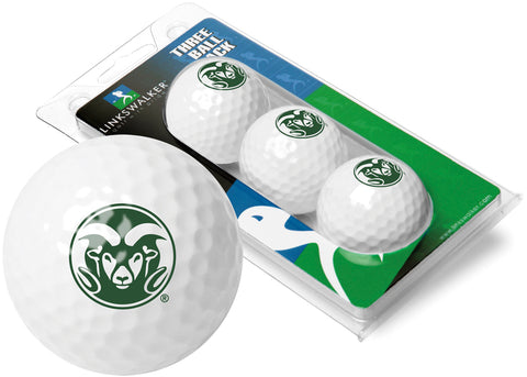 Colorado State Rams 3 Golf Ball Gift Pack 2-Piece Golf Balls