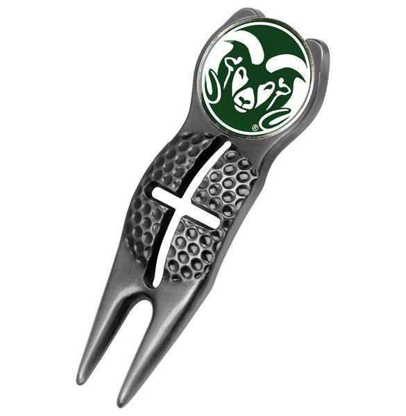 Colorado State Rams - Crosshairs Divot Tool  -  Black - Linkswalkerdirect