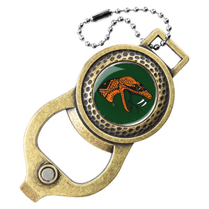 Florida A&M Rattlers Golf Bag Tag with Ball Marker