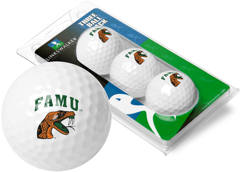 Florida A&M Rattlers 3 Golf Ball Gift Pack 2-Piece Golf Balls