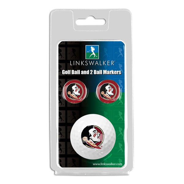 Florida State Seminoles - Golf Ball and 2 Ball Marker Pack