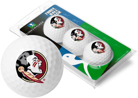 Florida State Seminoles 3 Golf Ball Gift Pack 2-Piece Golf Balls