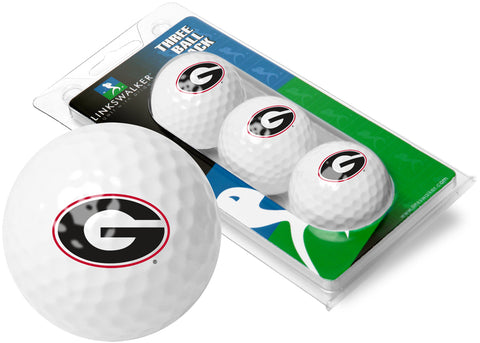 Georgia Bulldogs 3 Golf Ball Gift Pack 2-Piece Golf Balls