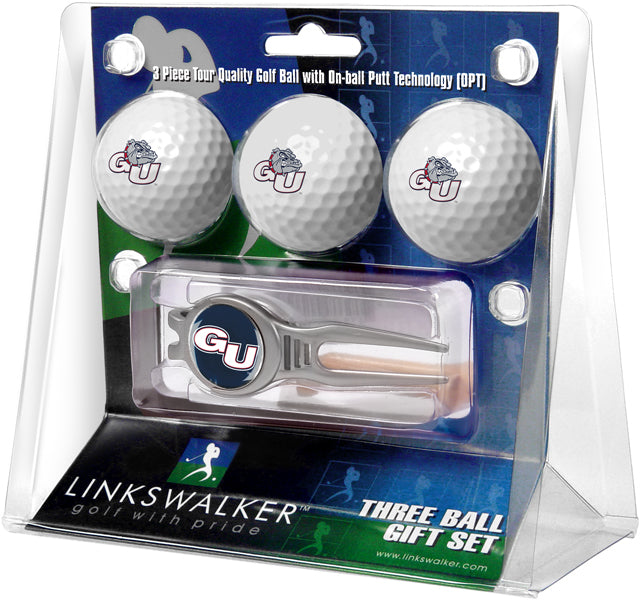 Gonzaga Bulldogs - Kool Tool 3 Ball Gift Pack