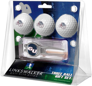 Gonzaga Bulldogs Regulation Size 3 Golf Ball Gift Pack with Kool Divot Tool